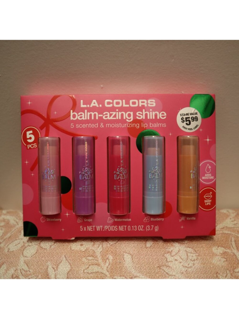 L.A. Colors Balm-azing Shine 5 Piece Set